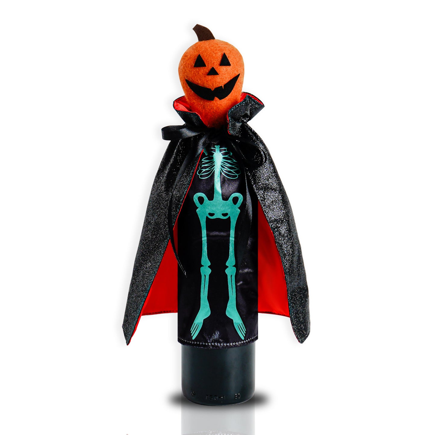 Halloween Bottle Cover Skull Pumpkin Champagne