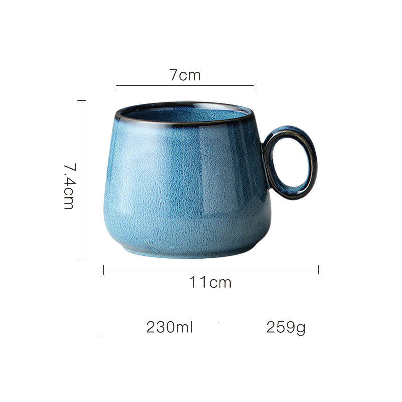 Ceramic Coffee Cup Retro Kiln Ceramic Cup Japanese Cup Single Cup Gift Customized Retro Tripe Water Cup