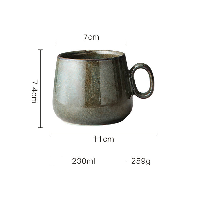 Ceramic Coffee Cup Retro Kiln Ceramic Cup Japanese Cup Single Cup Gift Customized Retro Tripe Water Cup