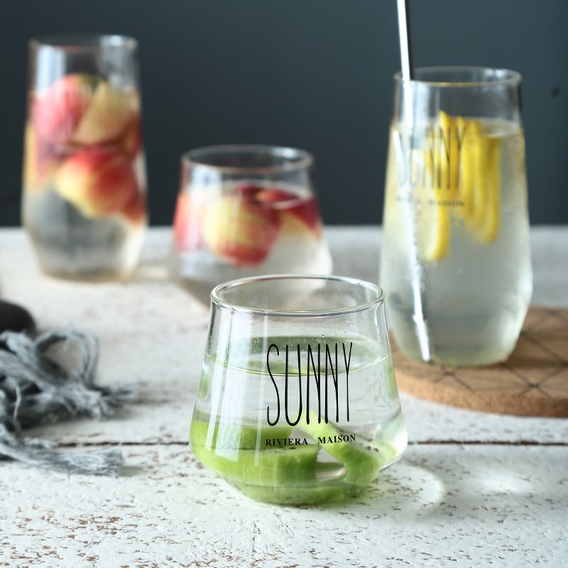 Household glass water cup juice cup