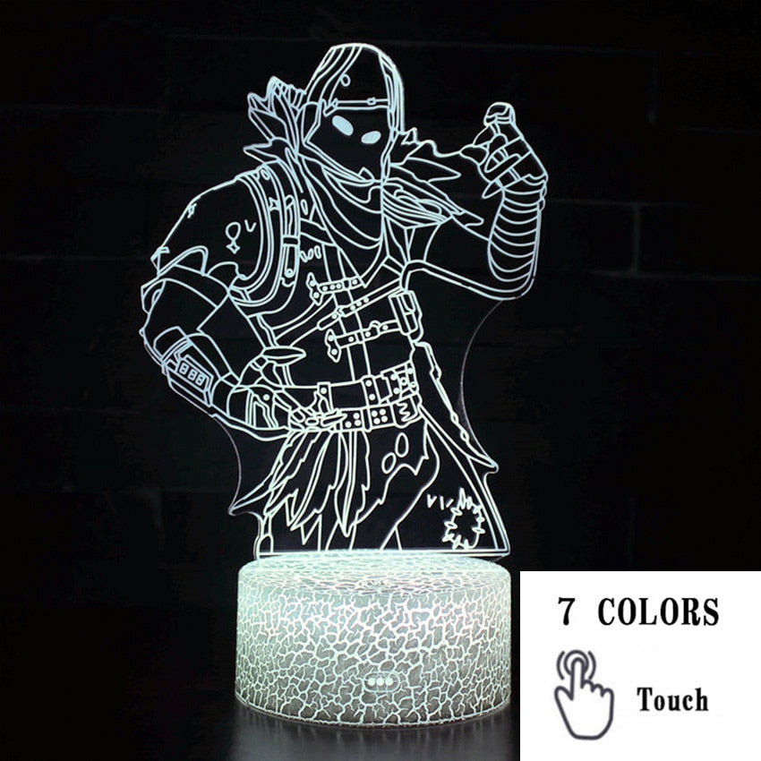 Fortnight Toys NightLight LED Sleep Light Projection Lamp Fortnight Battle Royale Scar RPG Gun Game Accessories Kids Gifts