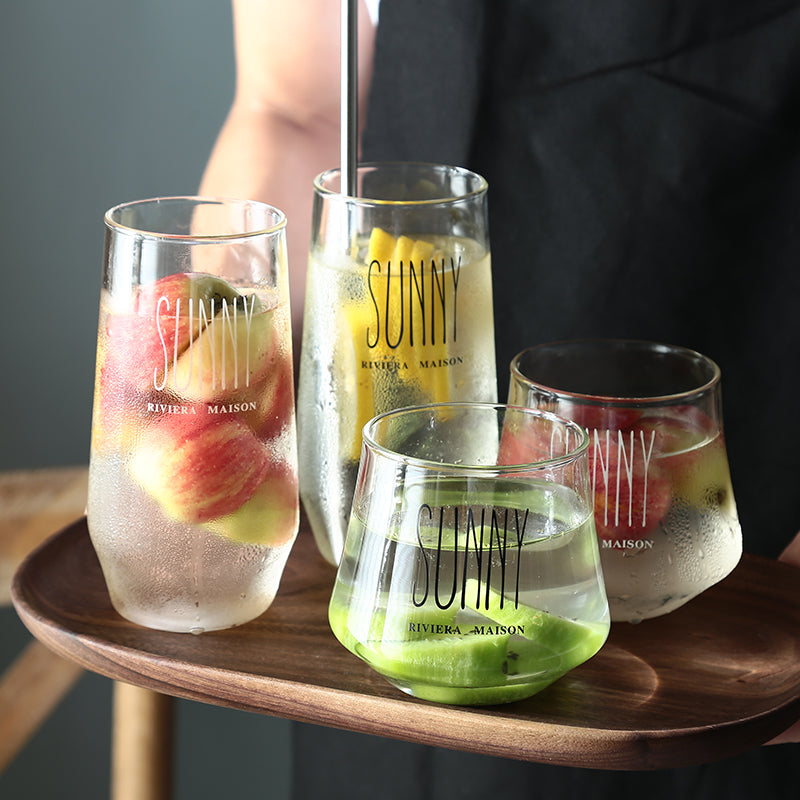 Household glass water cup juice cup