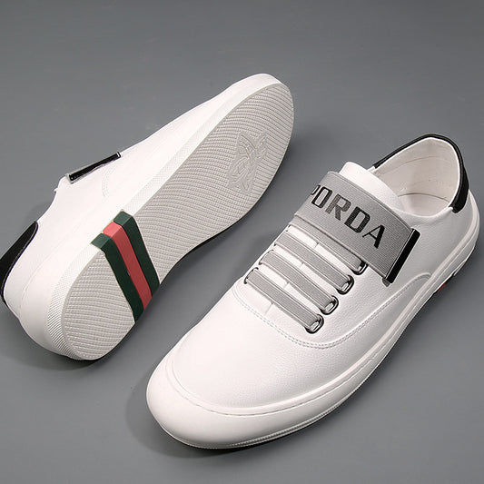 Fashionable New Leather White Shoes For Men