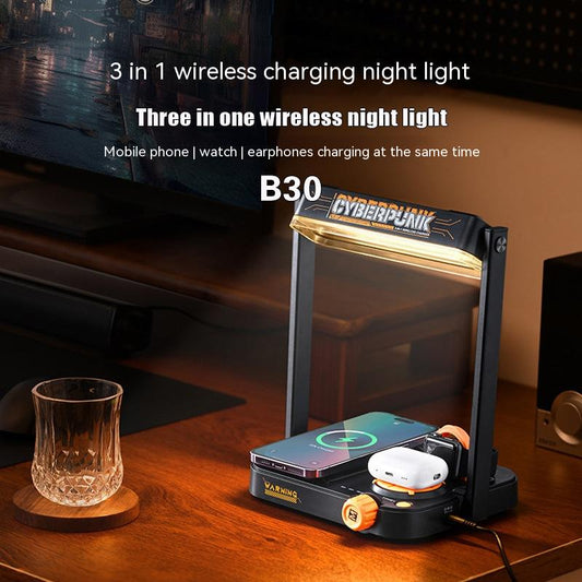 Multifunctional Wireless Charger Small Night Lamp Three-in-one