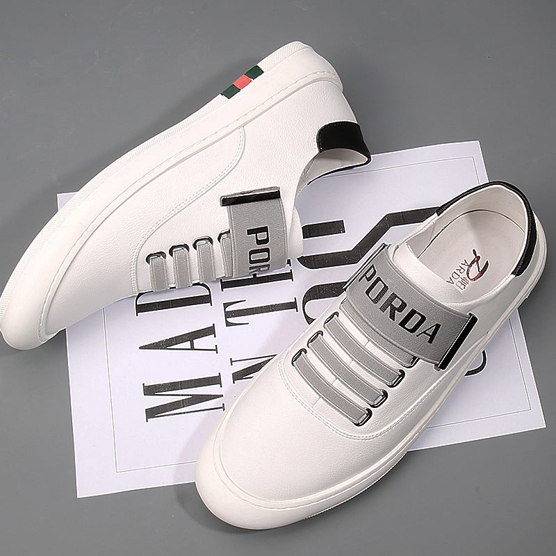 Fashionable New Leather White Shoes For Men