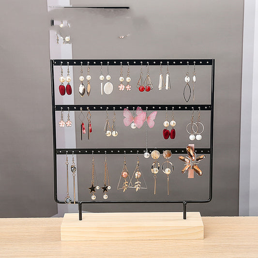 Wrought Iron Earring Holder Jewelry Creative Jewelry