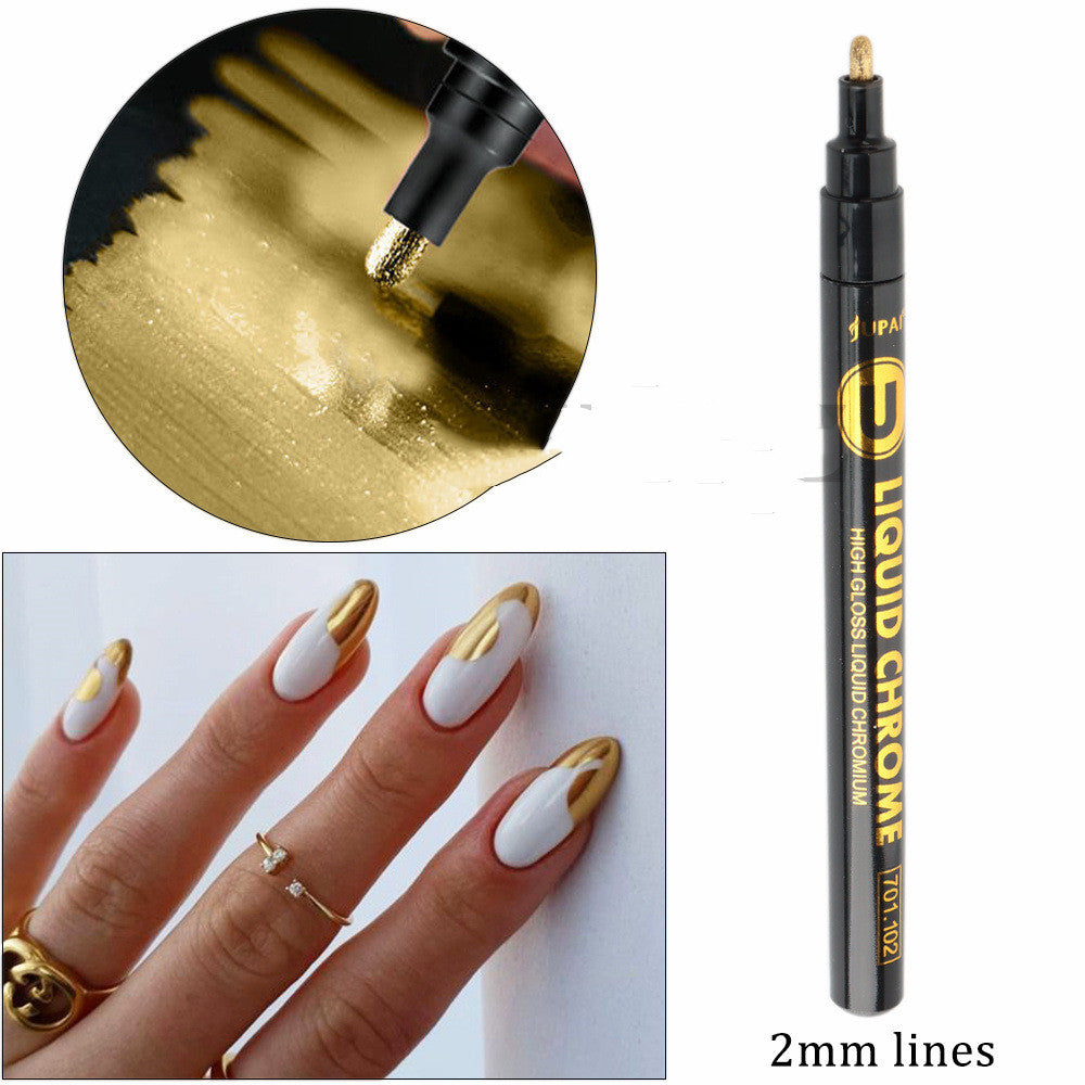 Creative DIY Hand-painted Graffiti Quick-drying Golden Acrylic Marker Pen