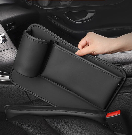 Car Seat Gap Organizer Auto Console Side Storage Box With Cup Holder